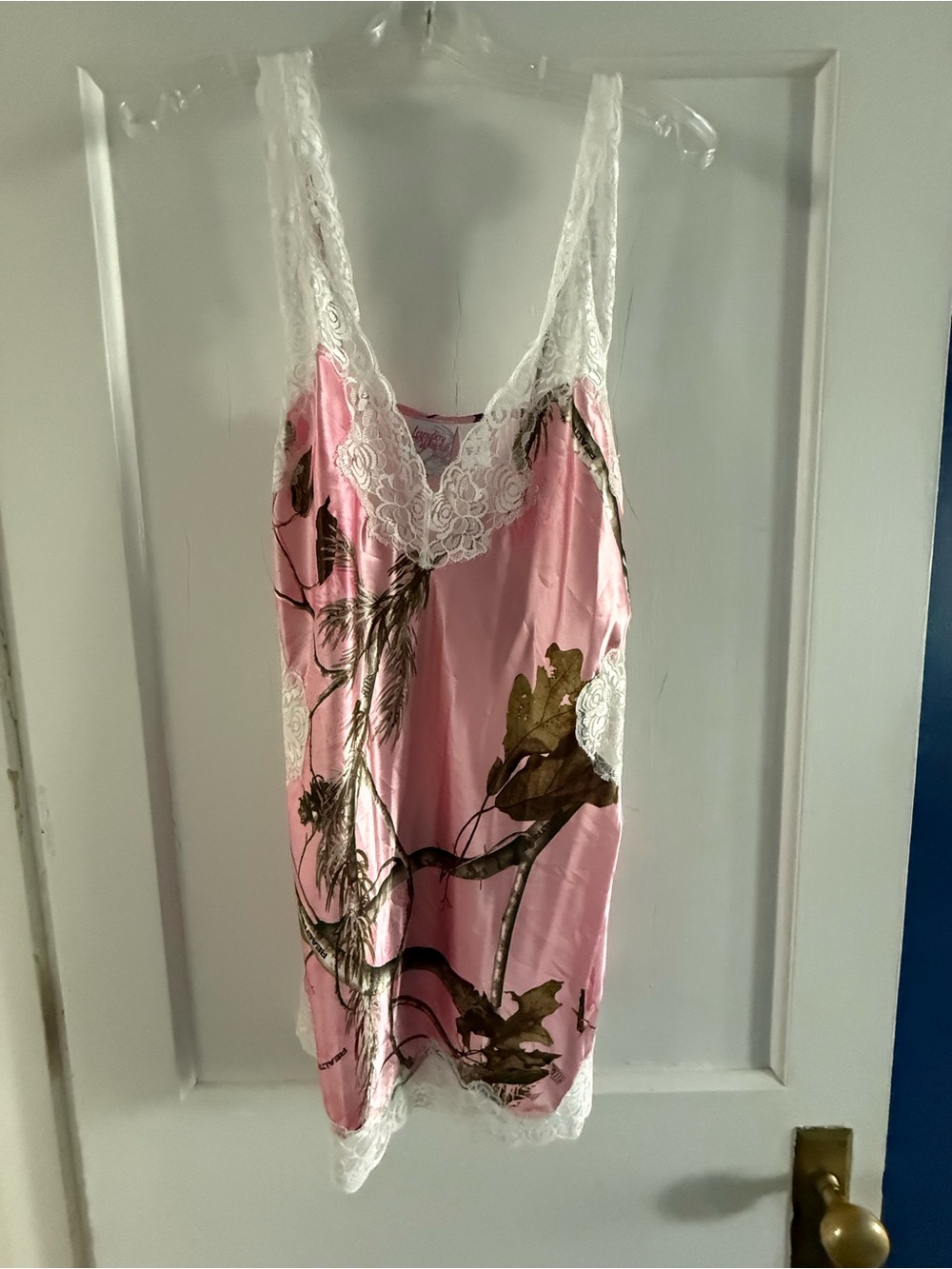 Legendary Whitetails Pink Floral Satin Lace-Trim Slip